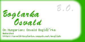 boglarka osvald business card